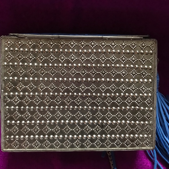 New Sam Edelman Gianna Mini Bag in Blue - Picture 6 of 6